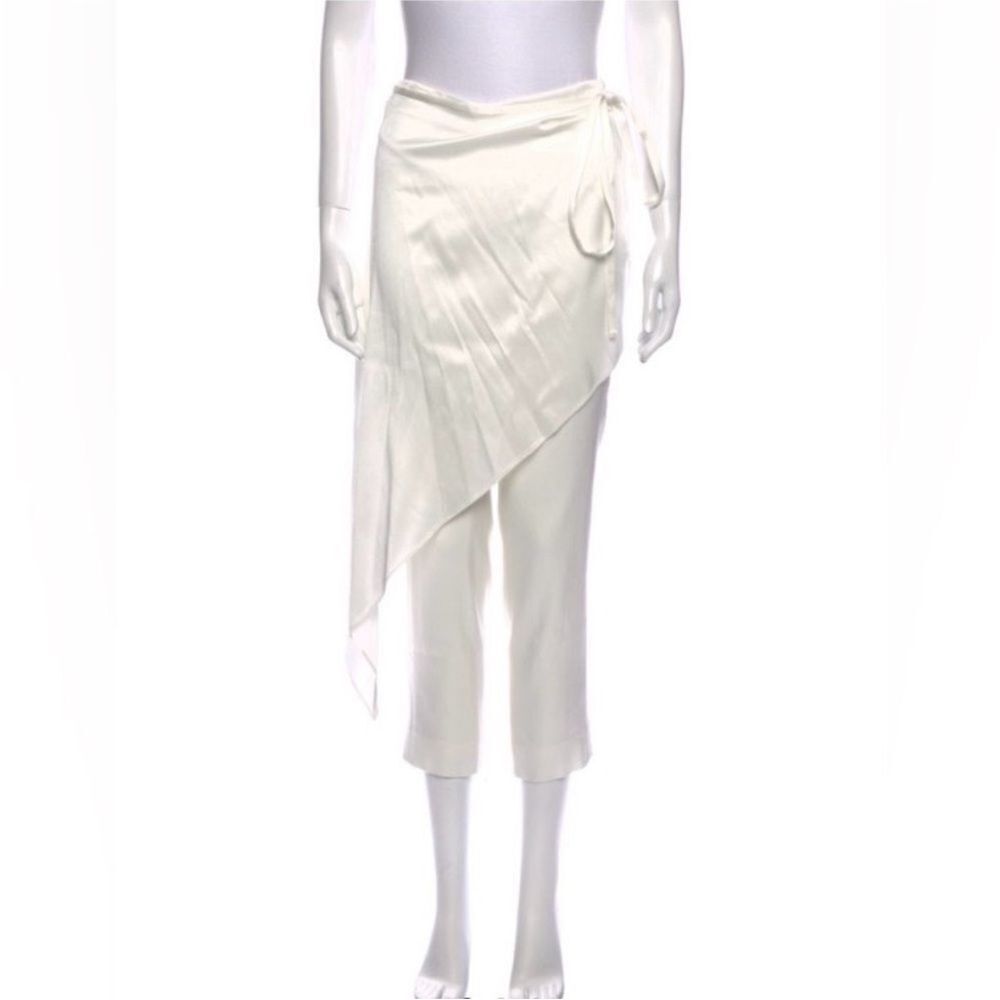 NWT Hellessy Elegant White overlay pants, US0